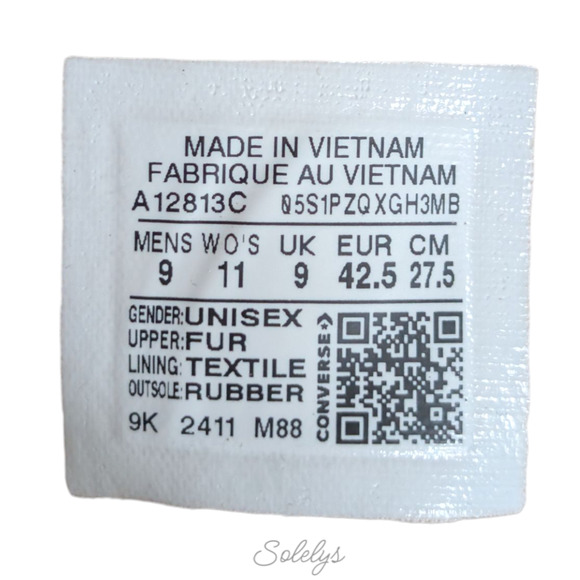 Converse Chuck 70 De Luxe Heel Genuine Calf Pony Hair Platform Sneaker 11 NEW - Picture 6 of 12